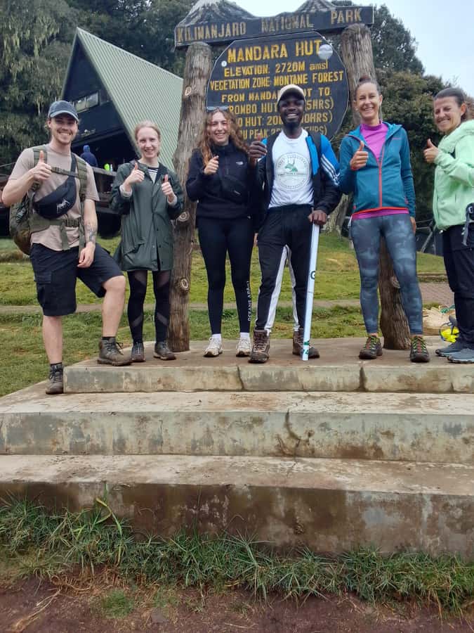 #1. Best Kilimanjaro Day hike Tour-Machame Route-ISMANI - Reaching Machame Hut at about 3,000 meters