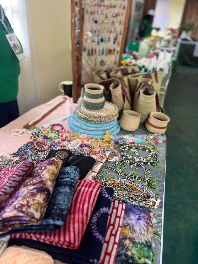 Arusha: Jewelry Making, Batik, or Weaving Workshop - Choosing colors and stamps for batik