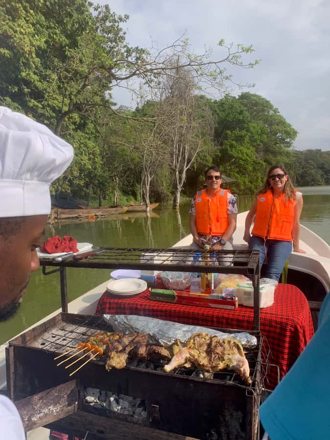 BBQ Boat Ride at Lake Duluti - BBQ On Board: Beef, Chicken, Or Fish