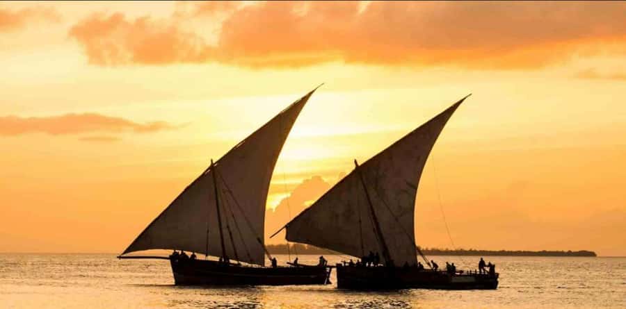 FROM NUNGWI; SUNSET DHOW CRUISE EXPERIENCE - Seeing Nungwi from the Indian Ocean