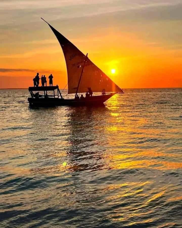 From Nungwi: Sunset Dhow Cruises - The sunset is the main reason to go