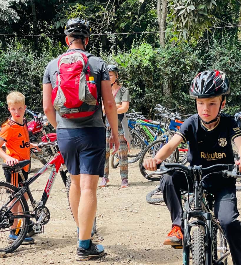Guided Mountain Bike Tour through Arusha Village - What the road feels like on a two-hour ride