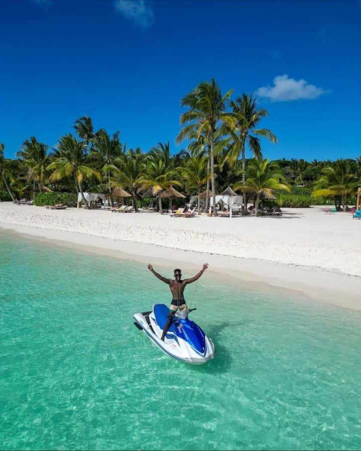 kendwa: jet ski experience - Open water and the view toward Tumbatu Island
