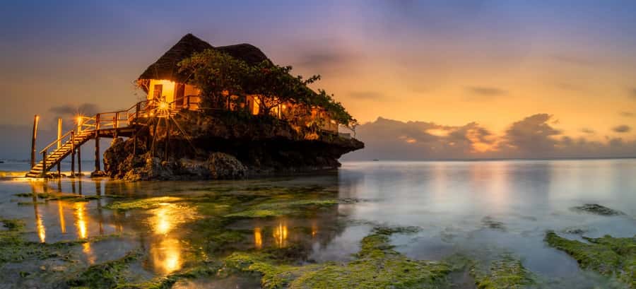 Kuza Cave Tour, The Rock, Tandem Clear Kayak, Paje Beach - Paje Beach and Starfish Beach