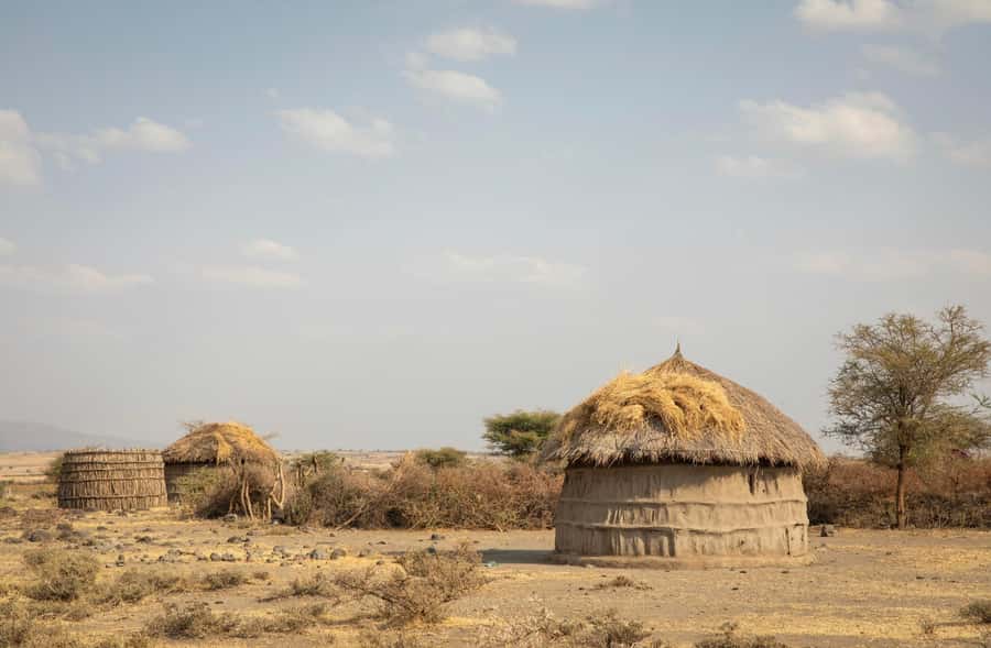 Maasai Boma Cultural Experience (maasai village tour) - The song-filled welcome at the compound