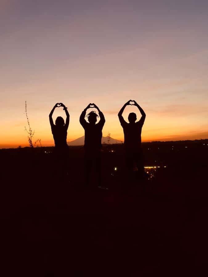 Moshi: Sunset Chill with Drinks and Roundtrip Transfer - Kilimanjaro, Mt. Meru, and the changing light