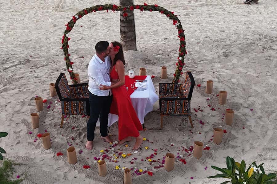 Romantic Beach Dinner with Drone Photos - Arriving at Nungwi Beach for Sunset
