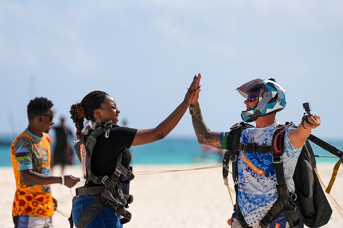 Skydive Zanzibar | Tandem Skydive - Free photos and videos shortly after landing