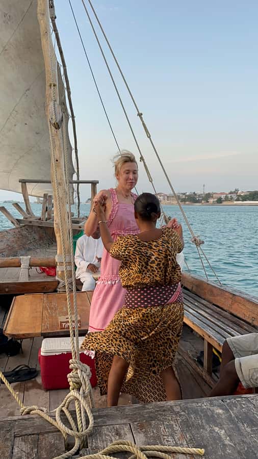 Stonetown: Scenic Sunset Cruise with Live Jazz - Boarding the Dhow for the Indian Ocean Sunset
