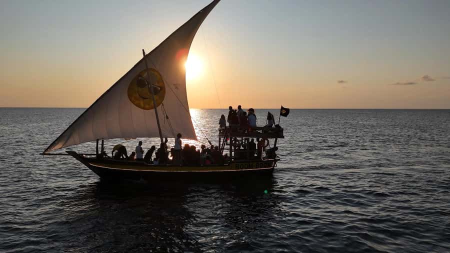 Sunset party cruise in Zanzibar with BoomBoom Boat - The return to Nungwi and The Z Hotel