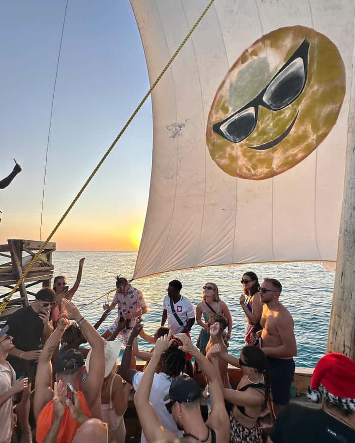 Sunset party cruise in Zanzibar with BoomBoom Boat - What your $25 includes, and what it does not