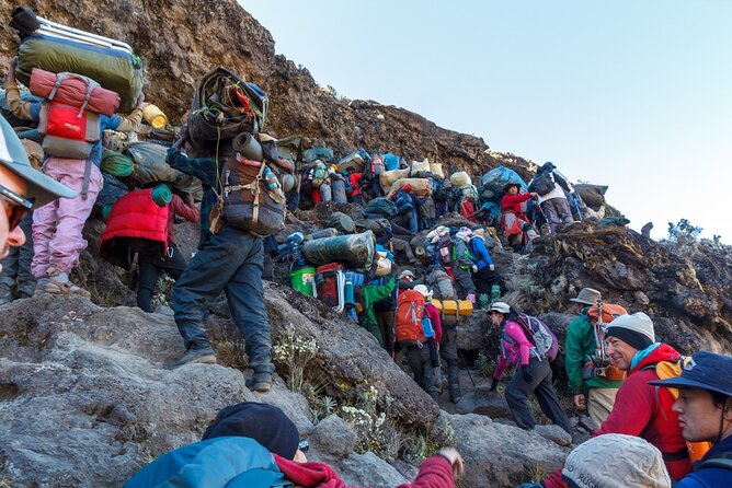 The best 6-Days Kilimanjaro hiking (Machame route)whiskey route - Day 4: Barranco Wall and Barafu Hut