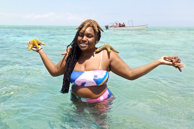 The Rock Restaurant & Blue Lagoon Half Day Tour in Zanzibar - One hour on the Michamvi sandbank