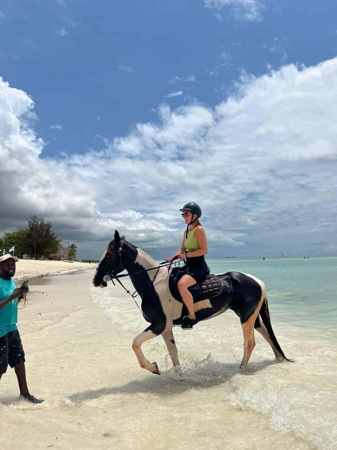 Zanzibar: Beach Horseback Ride and Swim with the Horse - Riding across Zanzibar’s white sand