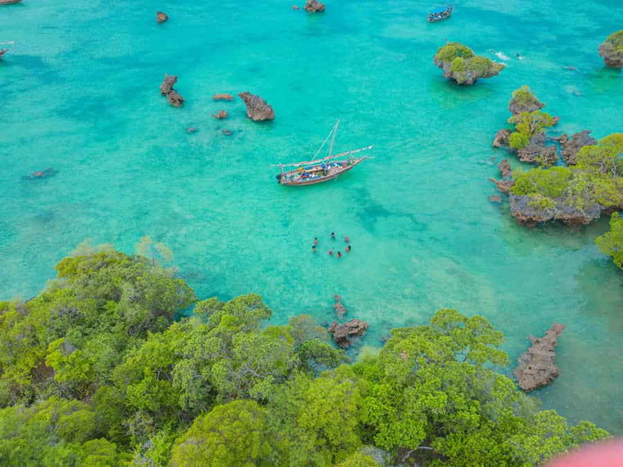 Zanzibar: Safari Blue Lagoon Trip with Snorkeling and Lunch - Snorkeling around Kwale Sandbank