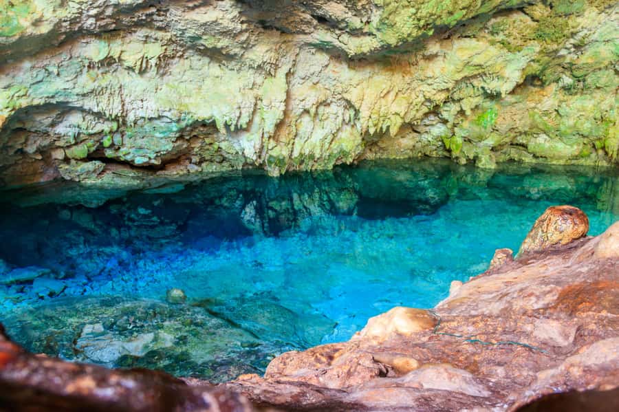 Zanzibar : Secret Beach, Kuza Cave and Jozani with transfer - Kuza Cave and its round sinkhole