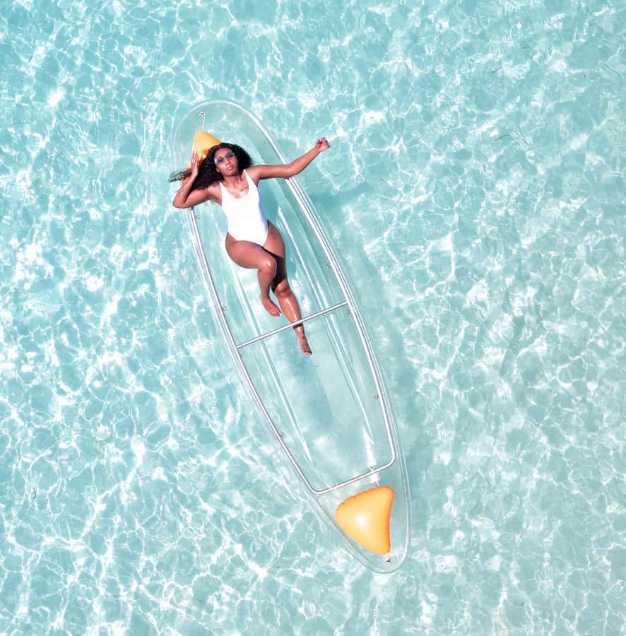 Zanzibar: Transparent Kayak and Drone (with Pickup Included) - What the strongest praise tells you