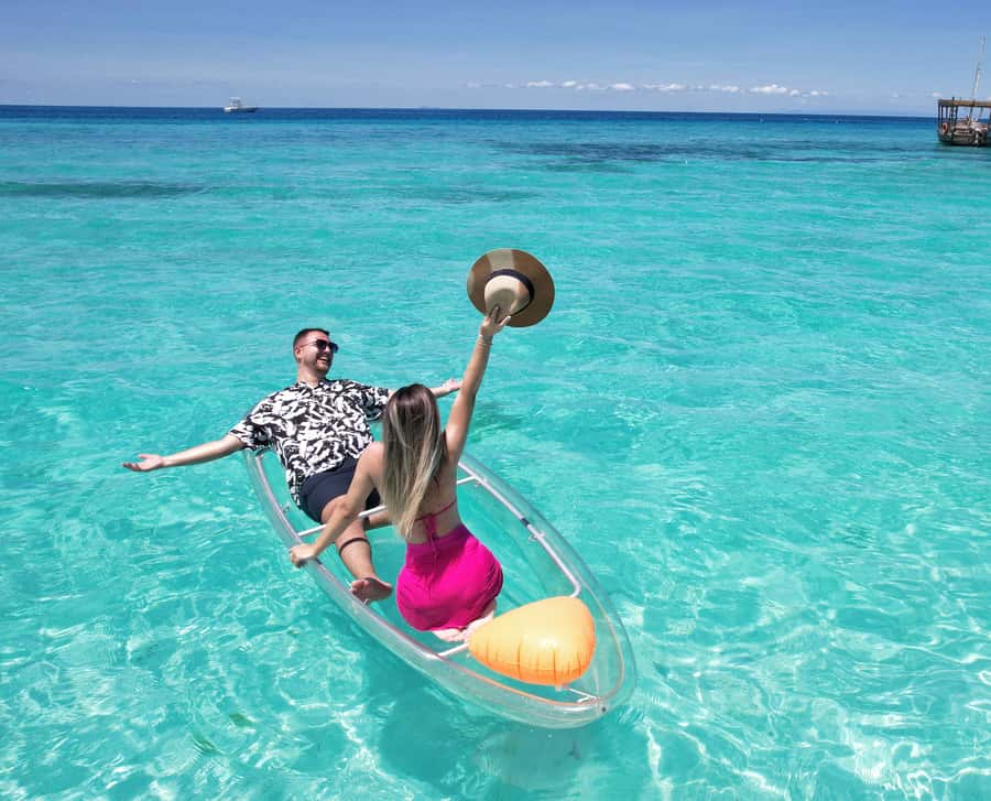 Zanzibar: Transparent Kayak and Drone (with Pickup Included) - What this Zanzibar kayak experience is really like