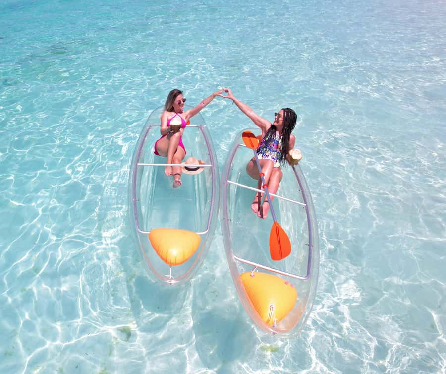 Zanzibar: Transparent Kayak and Drone (with Pickup Included) - Starting from Nungwi, Kendwa, or Kidoti